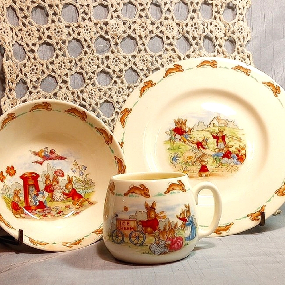 Royal Doulton Bunnykins 3 Pc Set